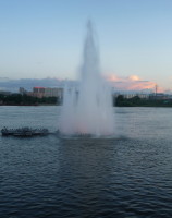 Новосибирск. Бил фонтан из реки (из Оби)