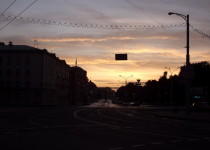 Раннее утро в Минске