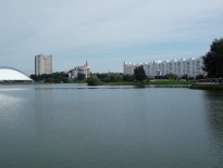 Минск. Озеро на Свислочи