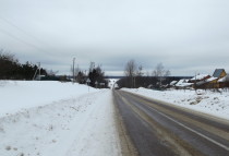 Деревня Тешилово и горная дорога