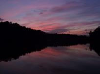 Закат на озере (Кратовском)