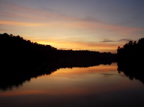 Закат на озере (Кратовском)