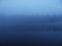 Кратовское озеро в тумане