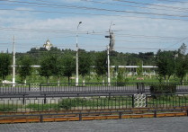 Мамаев Курган. Вид с проспекта Ленина