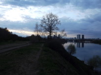 Вечерняя Москва-река. Строгино