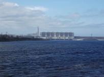 Река Шексна и плотина Рыбинской ГЭС