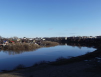 Река Вологда и город
