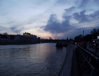 Вечерняя Москва-река и Кремль